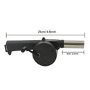 Practical Hand Crank BBQ Fan Cooking Air Blower Fire Bellow Outdoor Picnic Tool