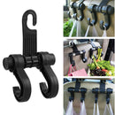 2x Car Headrest Seat Double Hook Holder Hanger Bag Organizer Vehicle Coat Hanger