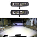 2Pcs 48W 16 LED 6000K Work Light Bar Flood Suv Boat Driving Lamp Offroad GRG