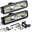 2Pcs 48W 16 LED 6000K Work Light Bar Flood Suv Boat Driving Lamp Offroad GRG