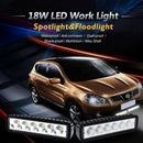 18W 2X 6inch Flood LED Work Light Bar Driving Lamp SUV Truck UTE Offro OLL