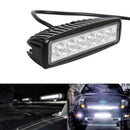 18W 2X 6inch Flood LED Work Light Bar Driving Lamp SUV Truck UTE Offro OLL