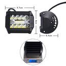 2pcs 4inch 60w Led Work Light Bar Driving Flood Beam Suv Atv Useful XMZ