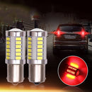 2Pcs Car Tail Stop Brake Light 33SMD LED Bulb Yellow Bulbs 12V IYI