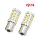 2Pcs Car Tail Stop Brake Light 33SMD LED Bulb Yellow Bulbs 12V IYI