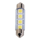10PCS 42MM 4 SMD 5050 Car Interior Light Dome Festoon Lamp Bulb White New FOH
