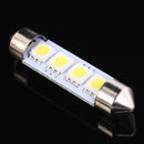 10PCS 42MM 4 SMD 5050 Car Interior Light Dome Festoon Lamp Bulb White New FOH