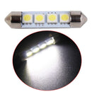 10PCS 42MM 4 SMD 5050 Car Interior Light Dome Festoon Lamp Bulb White New FOH