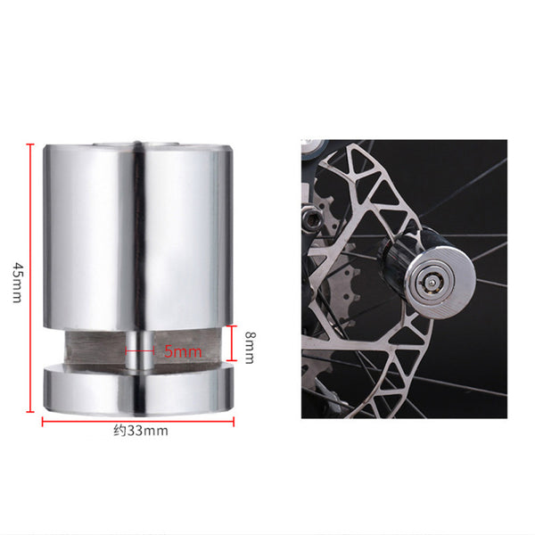 1 x Lock Brake Disc Bicycle Wheel Pressure Locks Bike Safety Mini Anti-T NTD