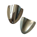 Stainless Steel Clam Vent Drain Cover 55 x 57mm Boat Marine Caravan fde