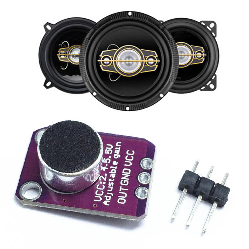 1 x GY-MAX4466 Electret Microphone Amplifier with Adjustable Gain for Arduino cv