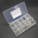 480pcs M2 M3 M4 Metric Hex Socket Head Cap Screws Bolt Nut Assortment UAQ YWQ