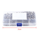 480pcs M2 M3 M4 Metric Hex Socket Head Cap Screws Bolt Nut Assortment UAQ YWQ
