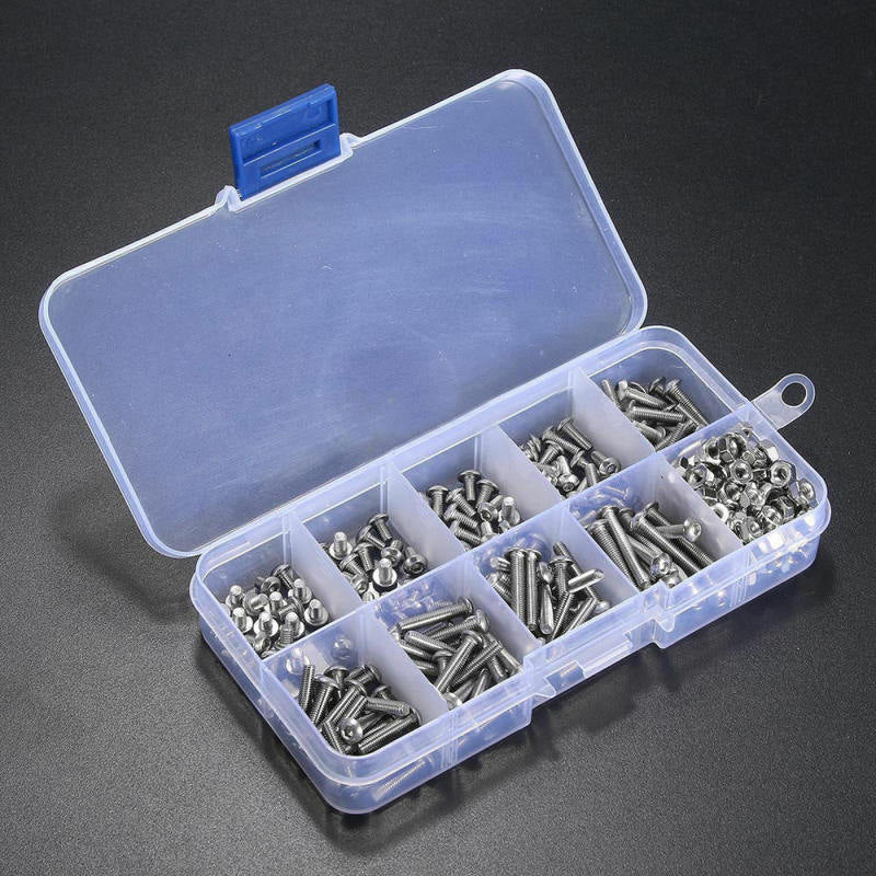 1 box M3 Hex Screw Nuts Bolt Cap Socket Assortment Kit Stainless Steel d HKN