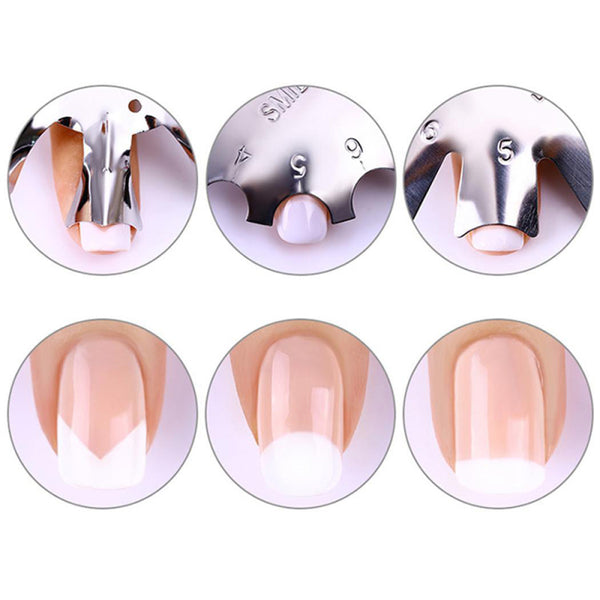 French Manicure Modeling Shaping Stainless Stamping Plates Nail Making Art Tool