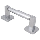 1 x Square Modern Bathroom Toilet Roll Holder in Chrome Wall Mounted Desi DUE