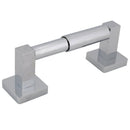 1 x Square Modern Bathroom Toilet Roll Holder in Chrome Wall Mounted Desi DUE