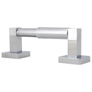 1 x Square Modern Bathroom Toilet Roll Holder in Chrome Wall Mounted Desi DUE