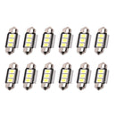 12x 5050 C5W 36mm 3SMD Canbus Error Free Festoon Dome LED Light Bulbs Lamp fdg