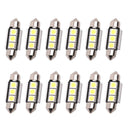 12x 5050 C5W 36mm 3SMD Canbus Error Free Festoon Dome LED Light Bulbs Lamp fdg