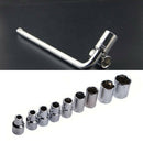 10 x Wrench Spanner Set 8-24mm Chrome Plated Vehicle Rod Sleeve Repair T NXE