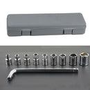 10 x Wrench Spanner Set 8-24mm Chrome Plated Vehicle Rod Sleeve Repair T NXE