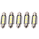 5pcs Canbus No Error 36mm 5W Smd 3-LED Car Day Running Lights Lamps Bul IOE