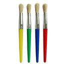 4pcs Candy Color Flat Head Plastic Rod Pig Mane Painting Oil Painting for AIJ