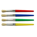 4pcs Candy Color Flat Head Plastic Rod Pig Mane Painting Oil Painting for AIJ