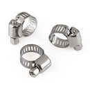 40pc 3/8"-1/2" Adjustable Stainless Steel Drive Hose Clamp Fuel Line Worm Clip