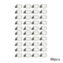 40pc 3/8"-1/2" Adjustable Stainless Steel Drive Hose Clamp Fuel Line Worm Clip