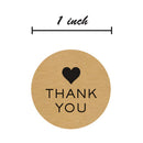 500 Thank You Stickers Seals DIY Craft Round Lables with Heart Party Favou QMM