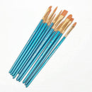 Nylon Hair Acrylic Watercolor Round Pointed Tip Artists Paint Brush Set RTU BQK
