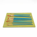 10pcs Nylon Hair Acrylic Watercolor Round Pointed Tip Artists Paint Brush Set