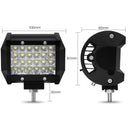2 x LED Work Light Bar IP67 Spot Flood Combo Triple Row Driving Lamps New