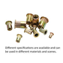 165x Rivet Nut Tool Kit Mixed Zinc Carbon Steel Threaded Rivnut Nutsert In CVZ