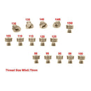 15pcs Carb Main Jet For Mikuni N100/604 VM22 VM24 VM26 26mm 28mm Pit Dirt Bike