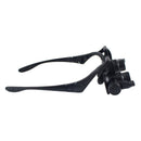 10X 15X 20X 25X Double Eye Watch Repair Magnifier Loupe Glass With 2 LED  GNU