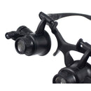 10X 15X 20X 25X Double Eye Watch Repair Magnifier Loupe Glass With 2 LED  GNU