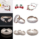 1X necklace+ 1 Pair Earrings Sweet Cherry style  Pendant Beaded Jewelry XMH