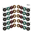 40PCS Abrasive Wheel Buffing Polishing Wheel Set 22- 25mm For Rotary Tool mht