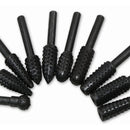 10pcs Mini Steel Rotary Burr Grinding Head Set Wood Carving File Rasp Drill Bits
