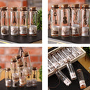 12pcs Small Empty Clear Glass Wish Bottle Vials Cork Storage Glass Craft