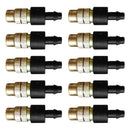 10pcs Brass Full Circle Adjustable Spray Water Mist Nozzle Barb Garden Sprinkler