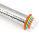 17 inch Adjustable Stainless Steel Rolling Pin With 4 Pcs Removable Rings PZS
