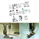 15pcs Multifunction Sewing Machine Presser Foot Spare Parts Accessories vc