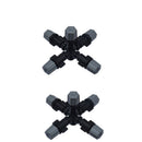 5-head Micro Irrigation System Fog Mist Cool Nozzle Garden Greenhouse Lawn New
