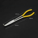 90 Degree Bent Needle Nose Pliers Long Reach Pliers Comfort Grip Handle 11 Inch