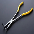 90 Degree Bent Needle Nose Pliers Long Reach Pliers Comfort Grip Handle 11 Inch