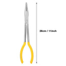 Needle Nose Pliers Long Nose Pliers Cutter 11 Inch Elastic High Precisio EWN
